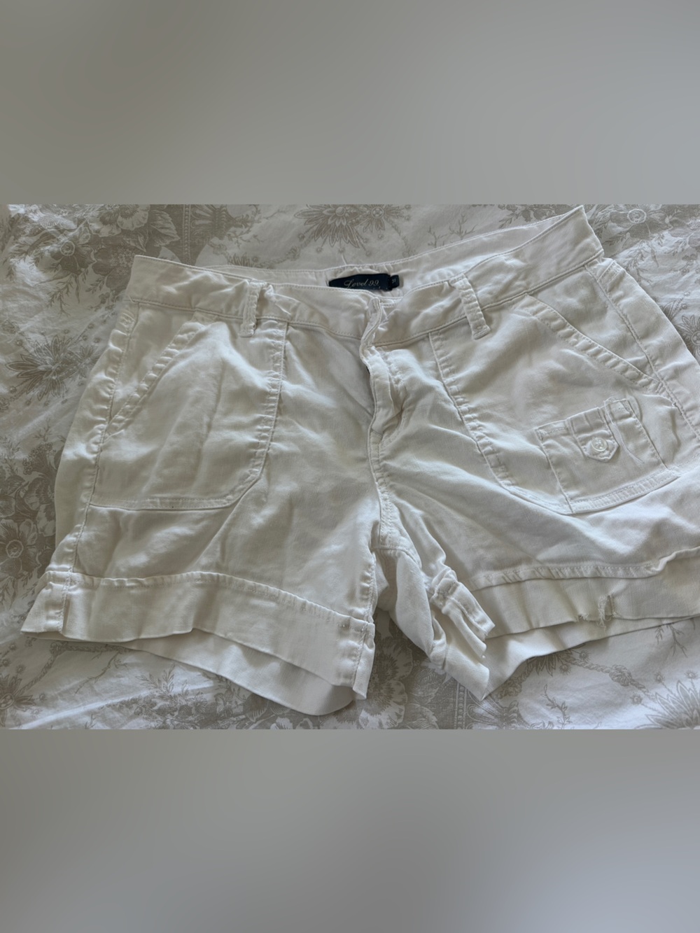 Level 99 Women’s White Athletic Shorts